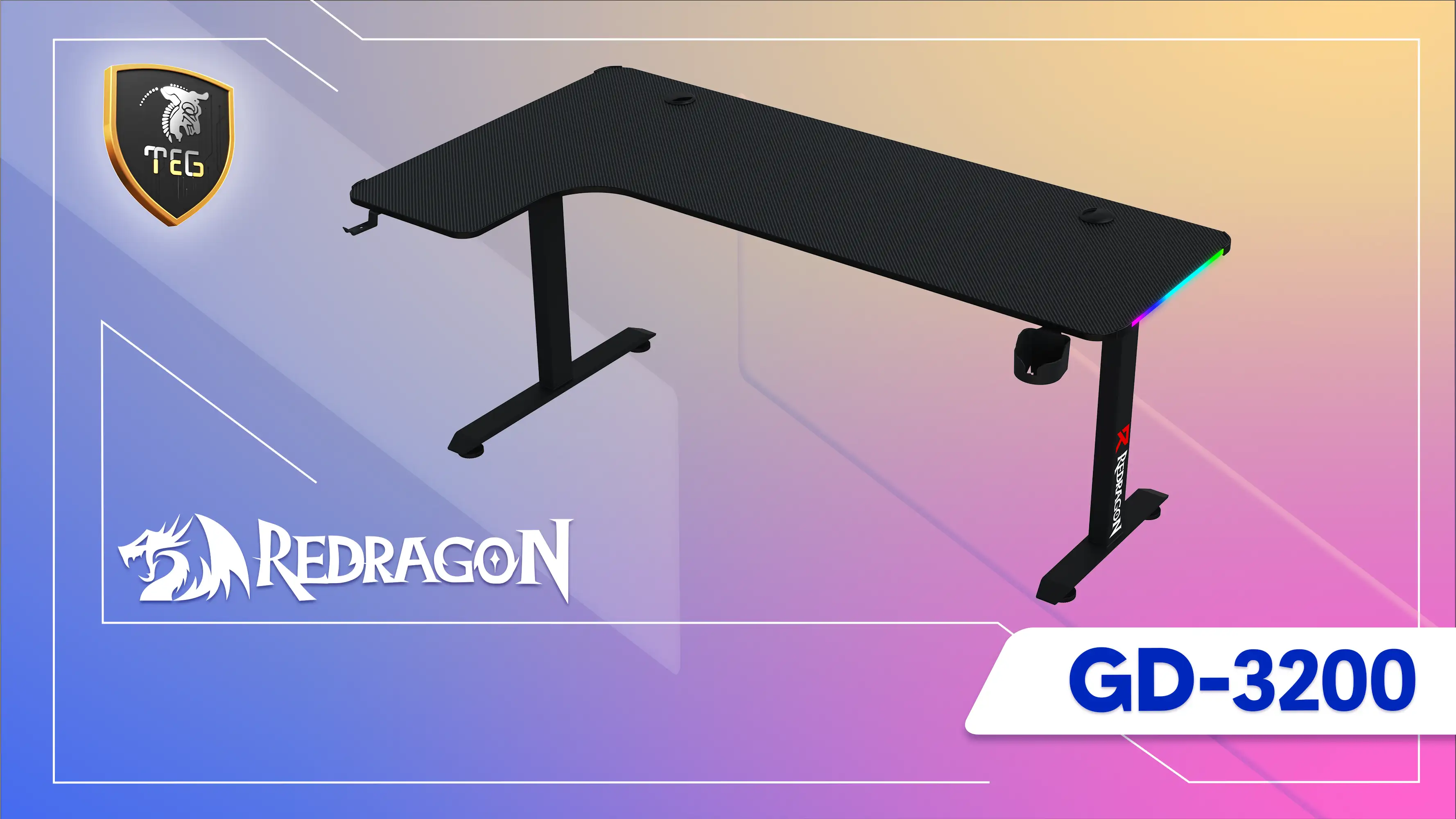 اسمبل میز گیمینگ ردراگون GD-3200 RGB